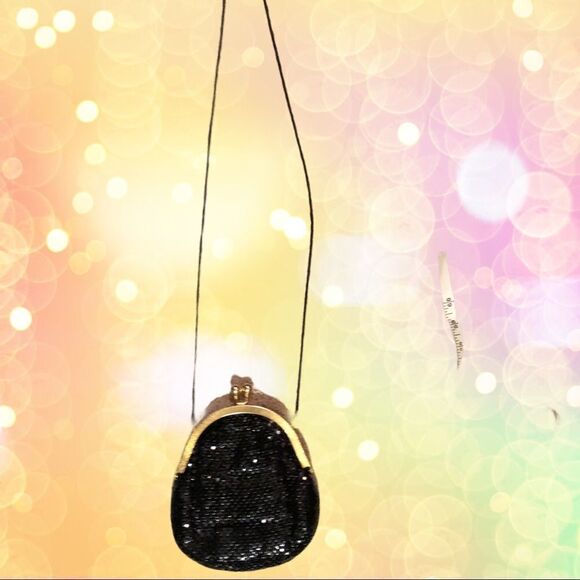 Apri brand black metal sparkle evening bag - Picture 2 of 4